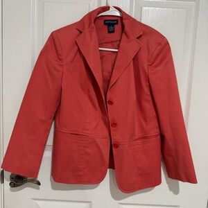 Ann Taylor Vibrant Coral Jacket